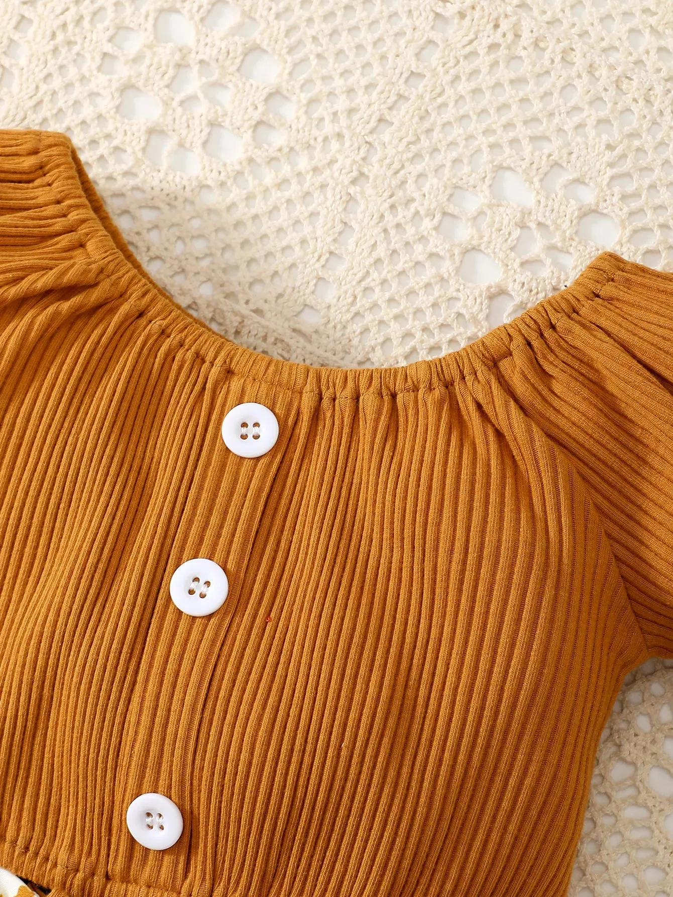 Summer Flower Print Baby Girl Outfit