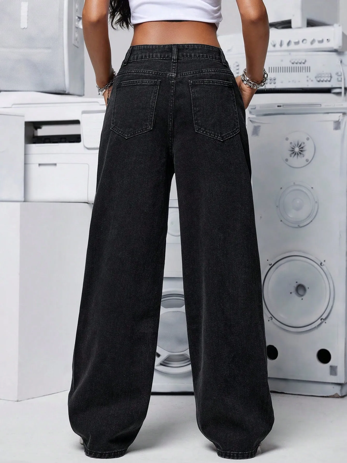 Sun Breeze Stonewash High-Rise Jeans