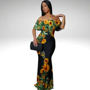 Sunflower Maxi Dress