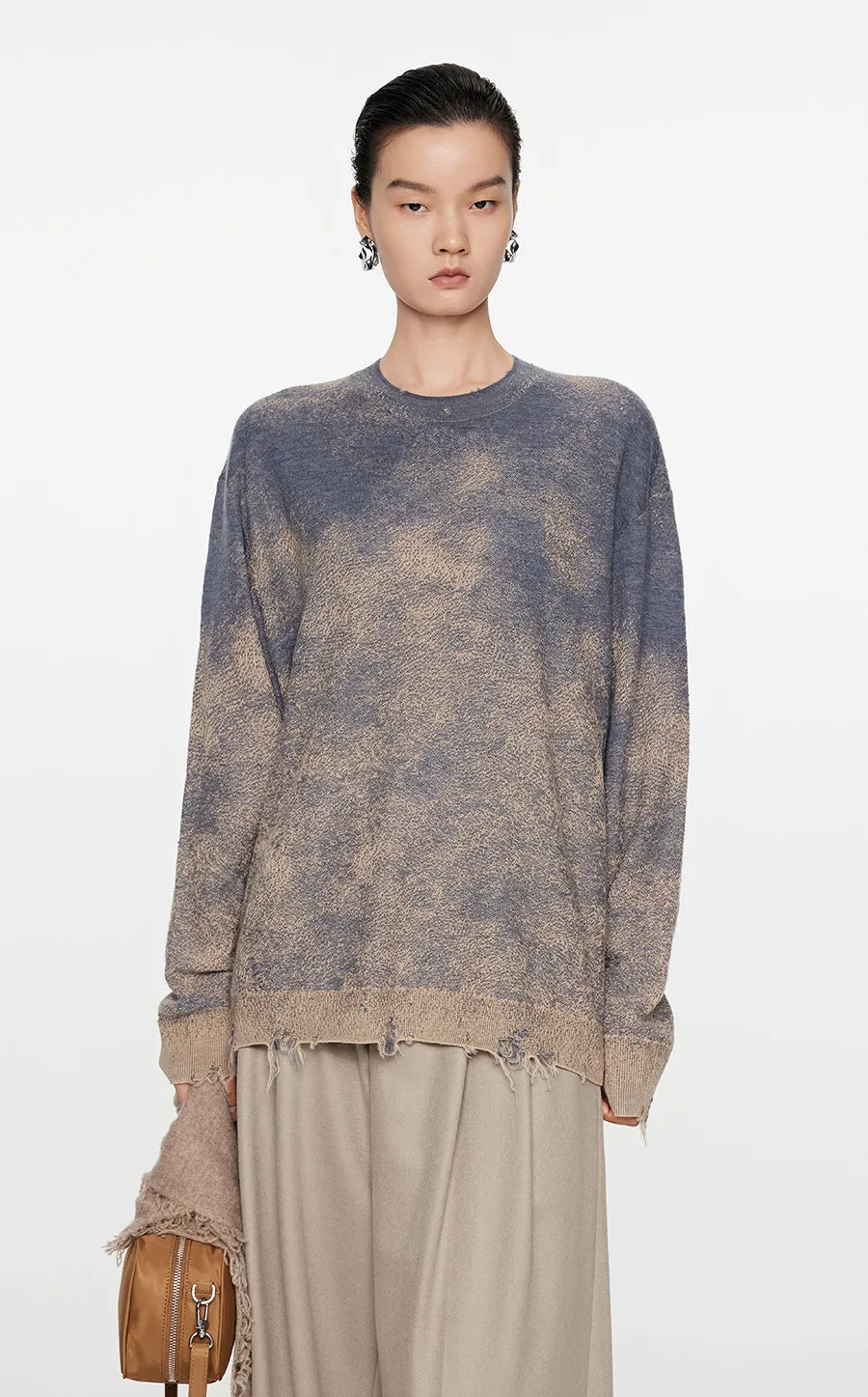 Sweater / JNBY Oversize Brushed-Effect Jumper