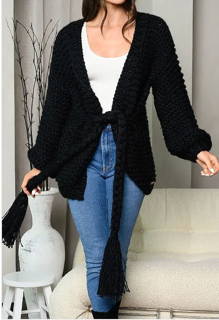 SWEATER WEATHER - CREAM/BLACK