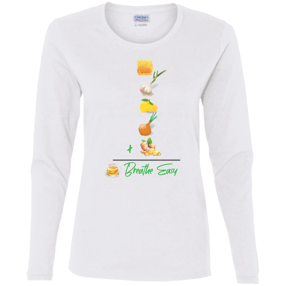 T-Shirt Ladies' Cotton LS - Breathe Easy