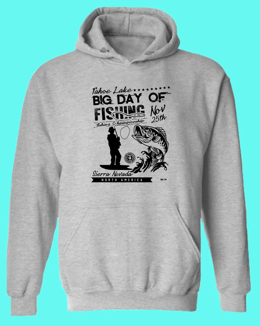 Tahoe lake big day of fishing hoodie