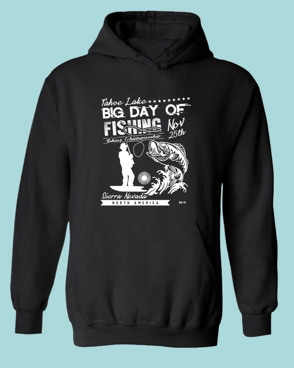 Tahoe lake big day of fishing hoodie