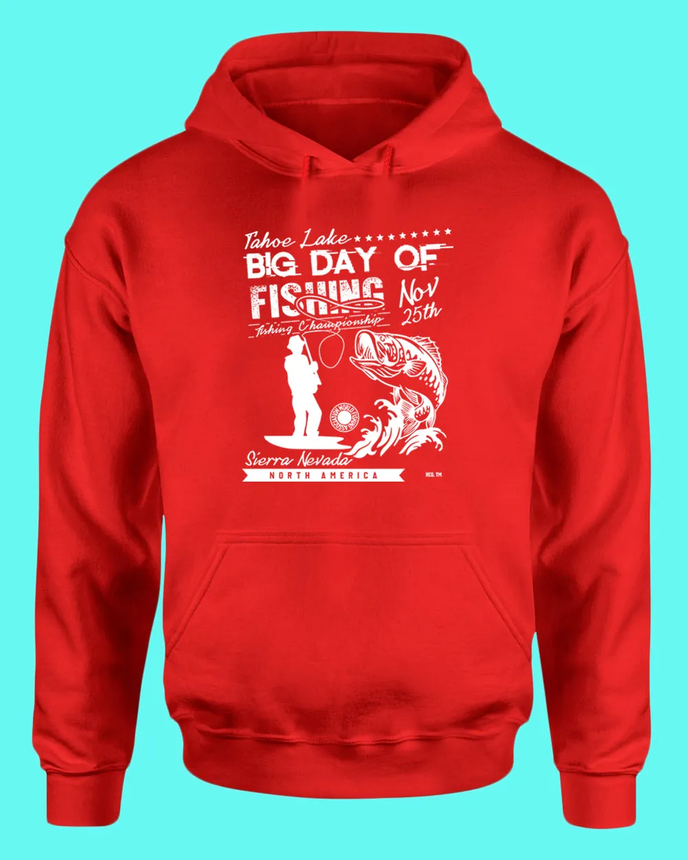 Tahoe lake big day of fishing hoodie