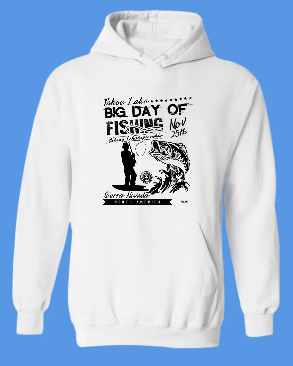 Tahoe lake big day of fishing hoodie