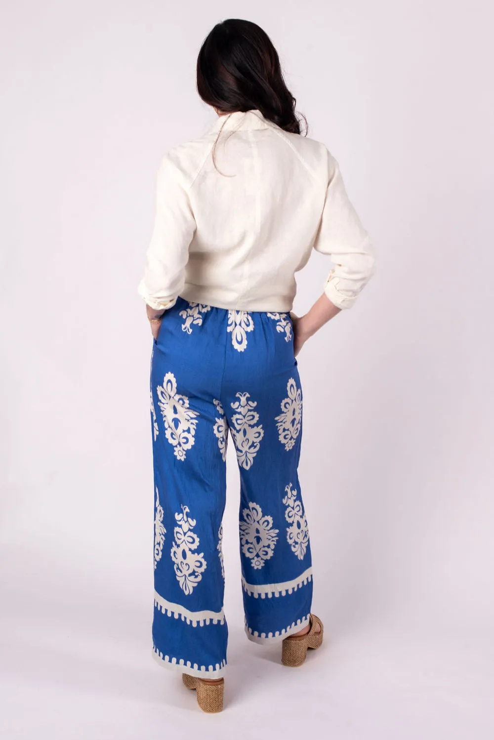 Talia Print Wide Leg Pants
