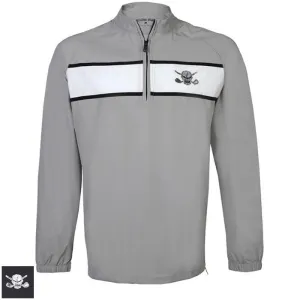 Tattoo Golf Windbreaker Quarter Zip Pull Over L Grey (O122A)