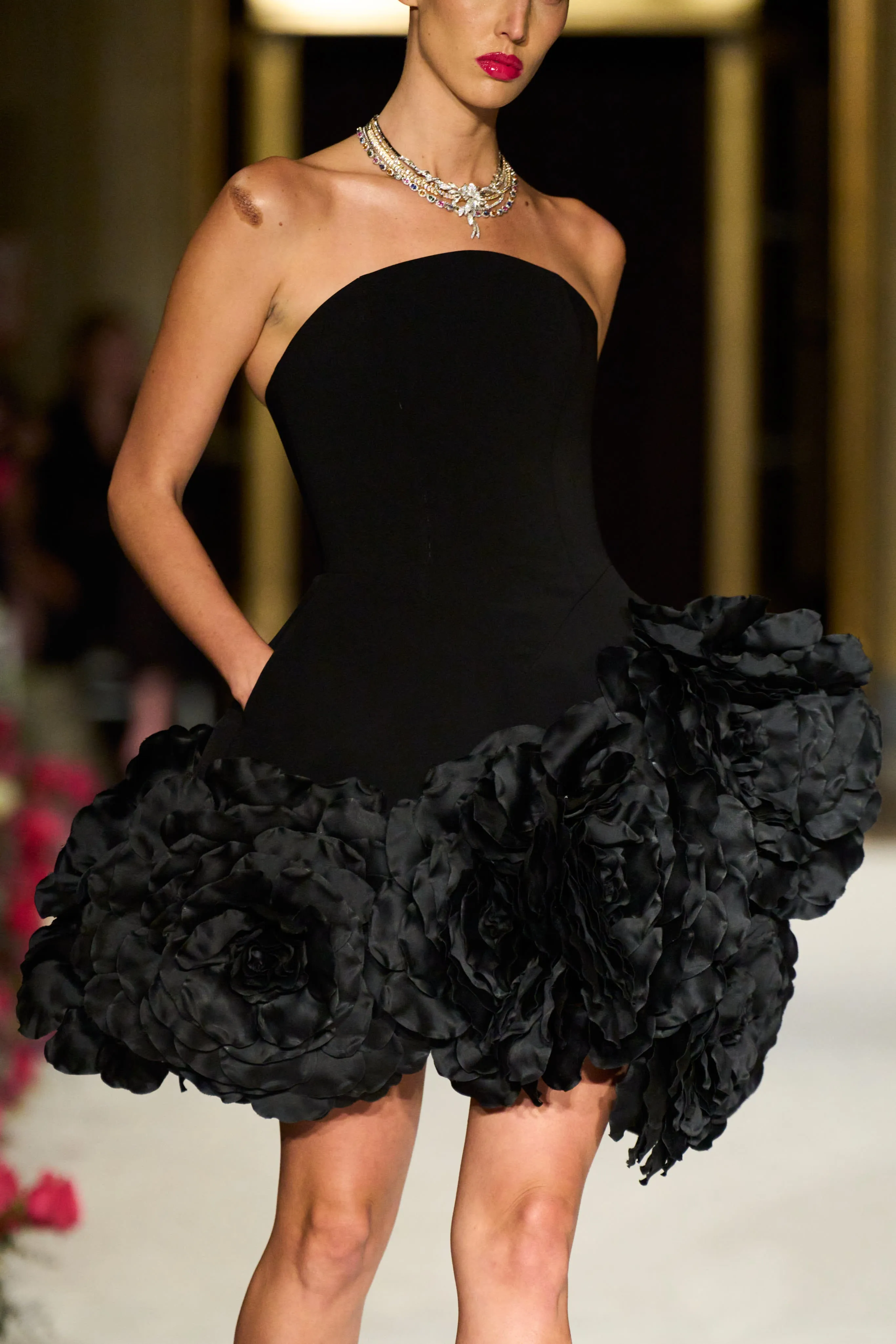 The Audrey Rose Appliqué Mini Dress