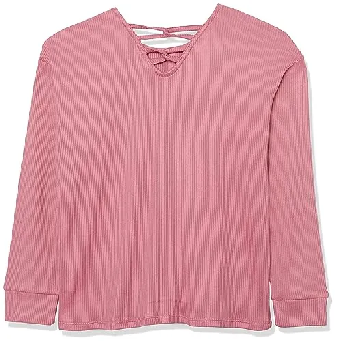 The Children's Place,Long Sleeve Ribbed Tie Front Top,LT Fairy,Small (5/6)
