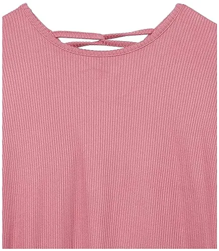 The Children's Place,Long Sleeve Ribbed Tie Front Top,LT Fairy,Small (5/6)