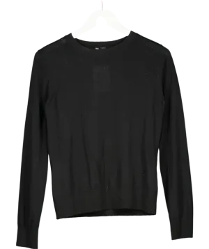 The Kooples Black Fine-knit Sweater UK 8
