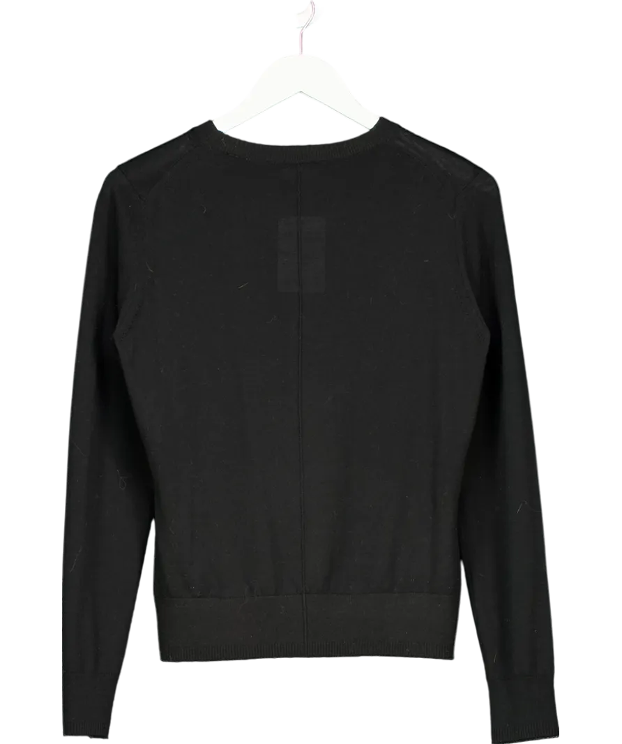 The Kooples Black Fine-knit Sweater UK 8
