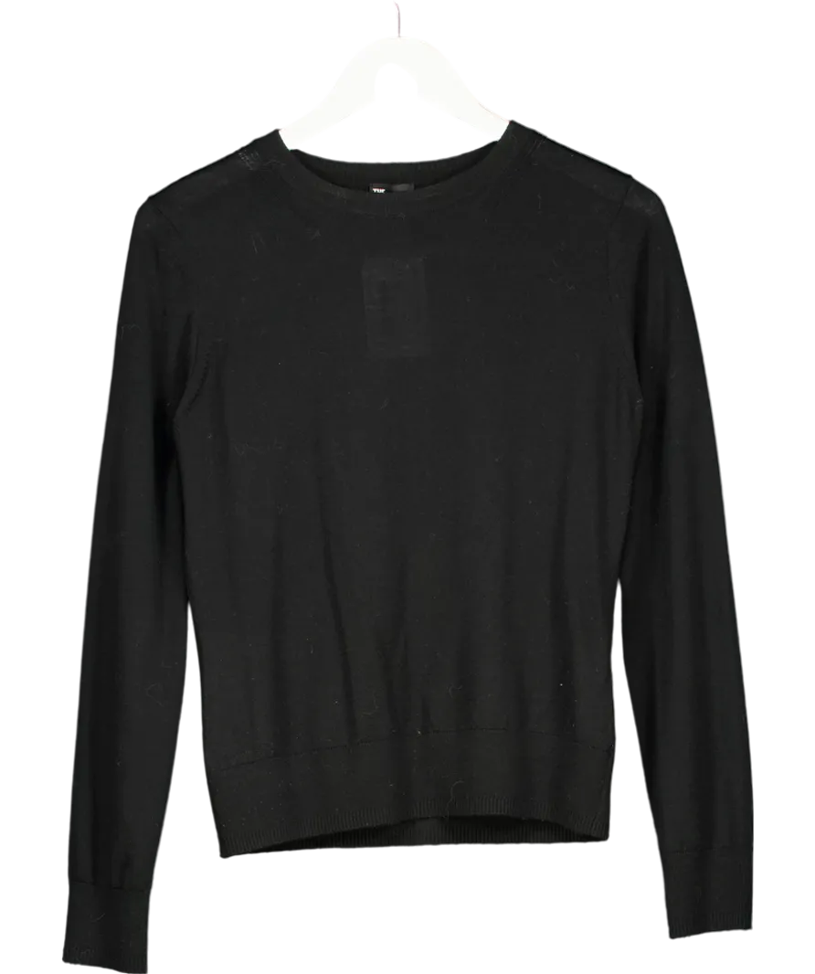 The Kooples Black Fine-knit Sweater UK 8