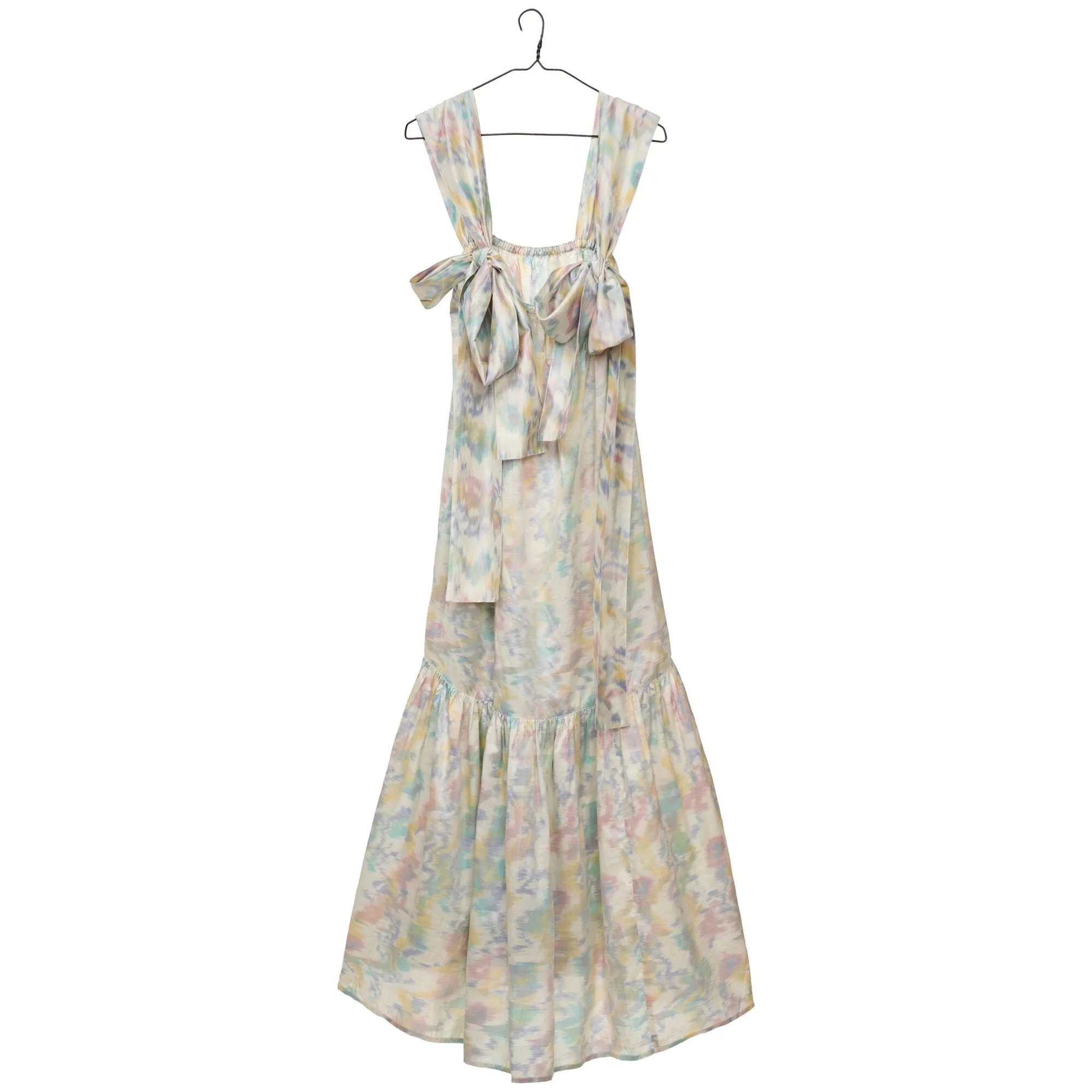 Thea Ikat Dress - Ivory