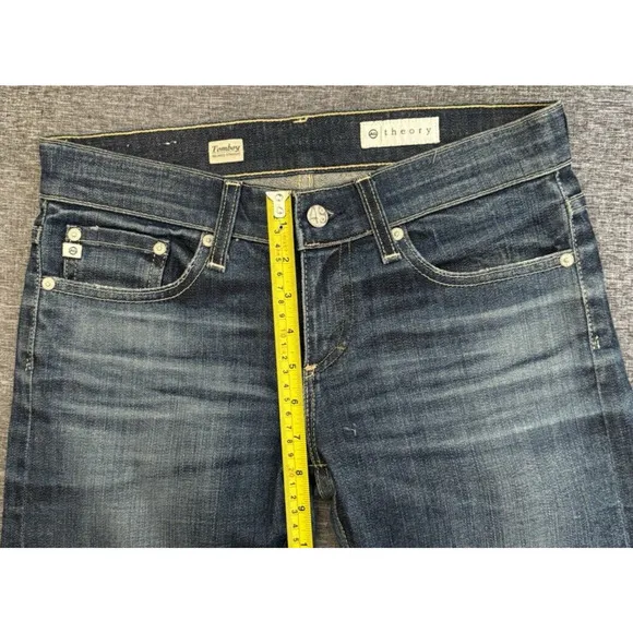 Theory x AG Adriano Goldschmidt Y2K Tomboy RELAXED STRAIGHT STRETCH JEANS 25/33