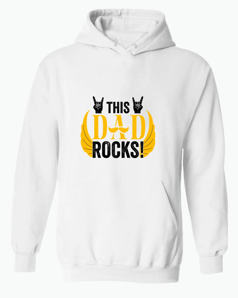 This dad rocks hoodie, music dad hoodie
