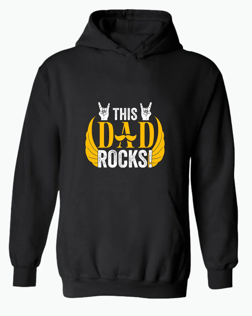 This dad rocks hoodie, music dad hoodie