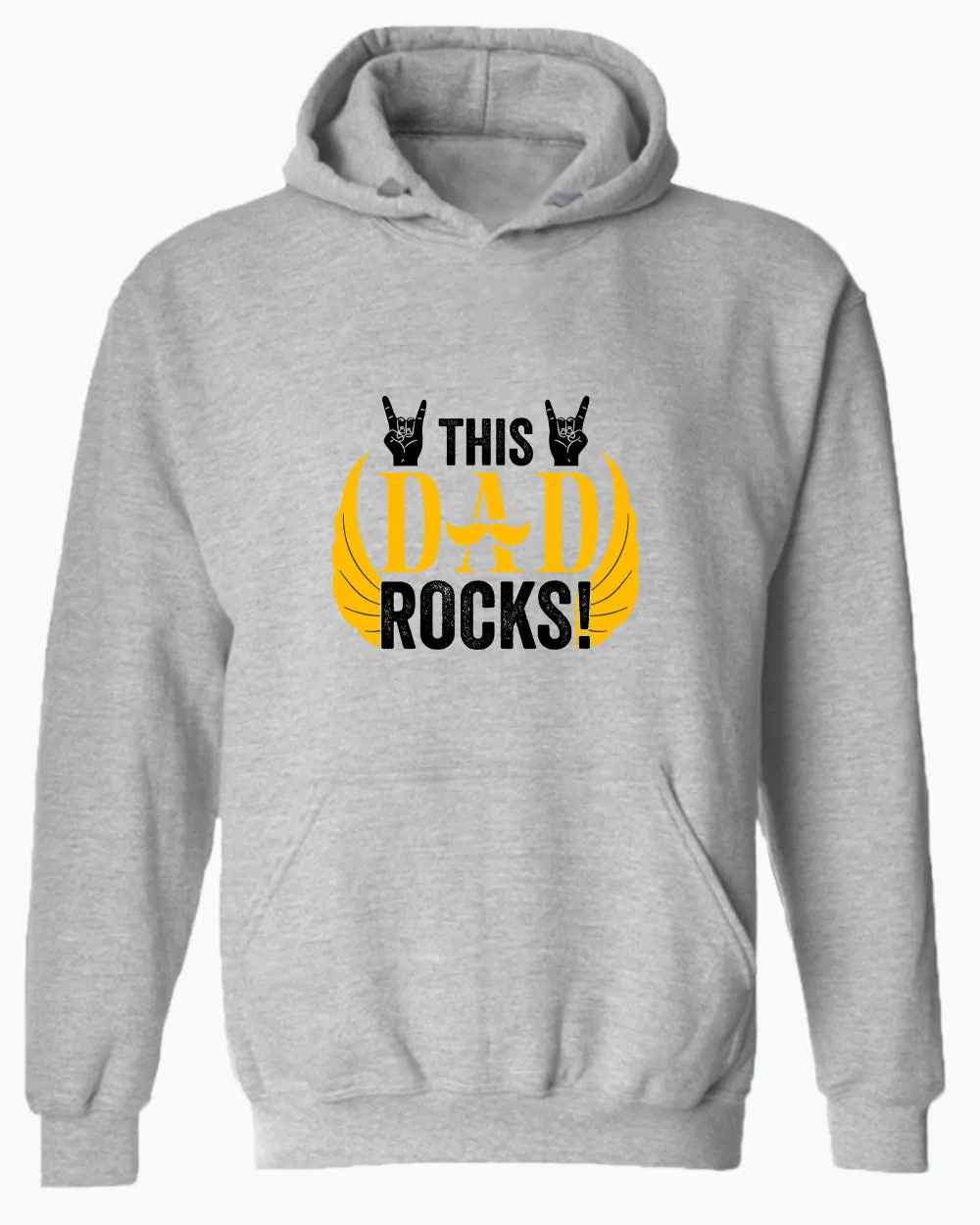 This dad rocks hoodie, music dad hoodie