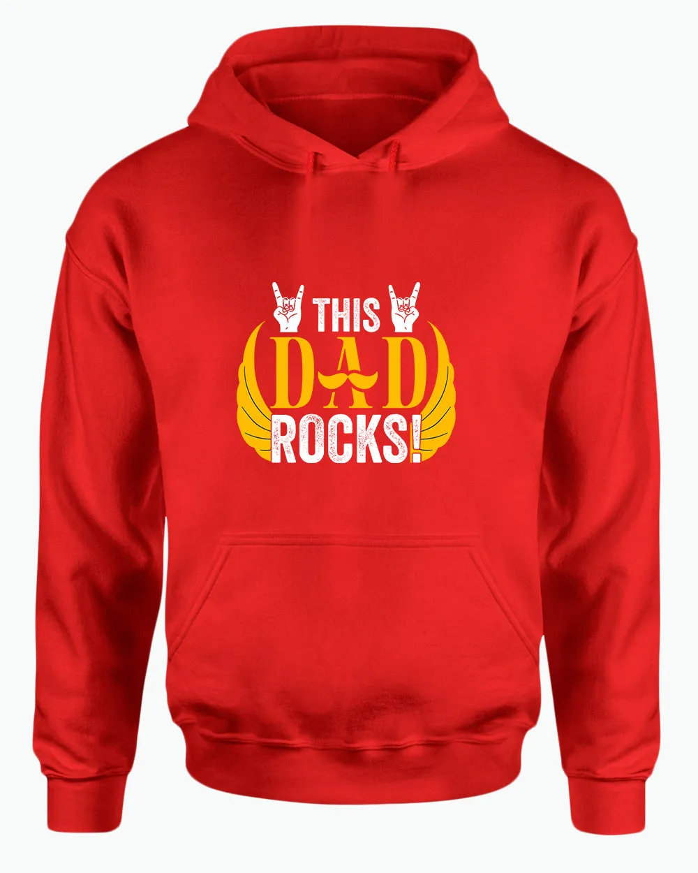 This dad rocks hoodie, music dad hoodie