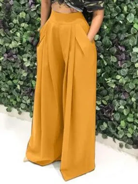 Tiana - Wide leg Yellow Pants
