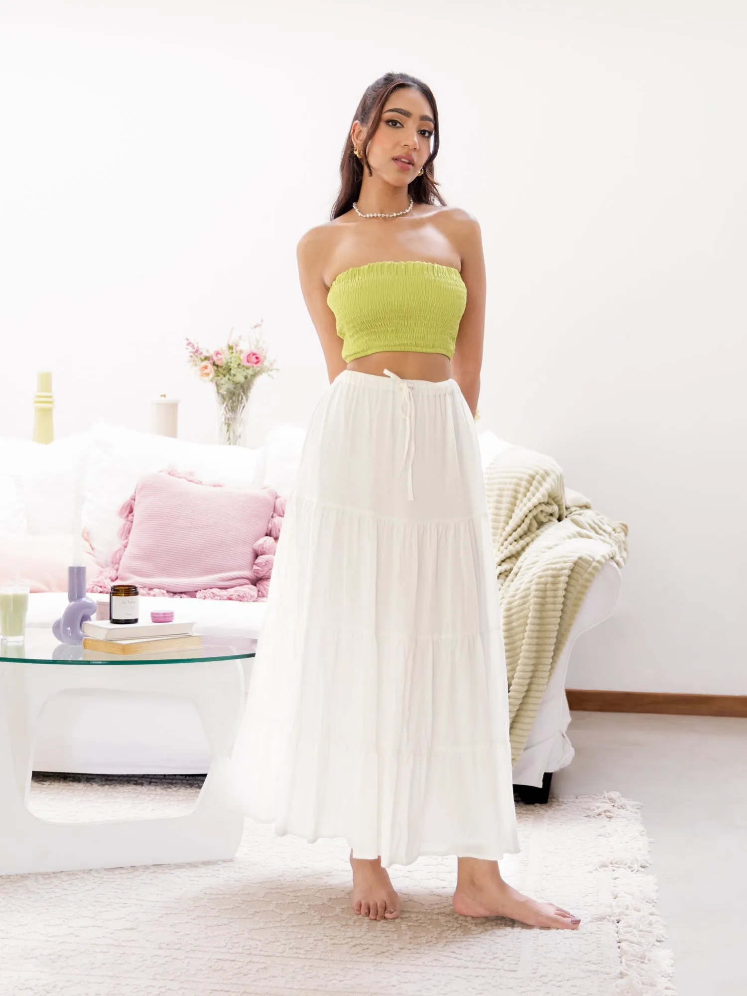 Tiered Maxi Skirt