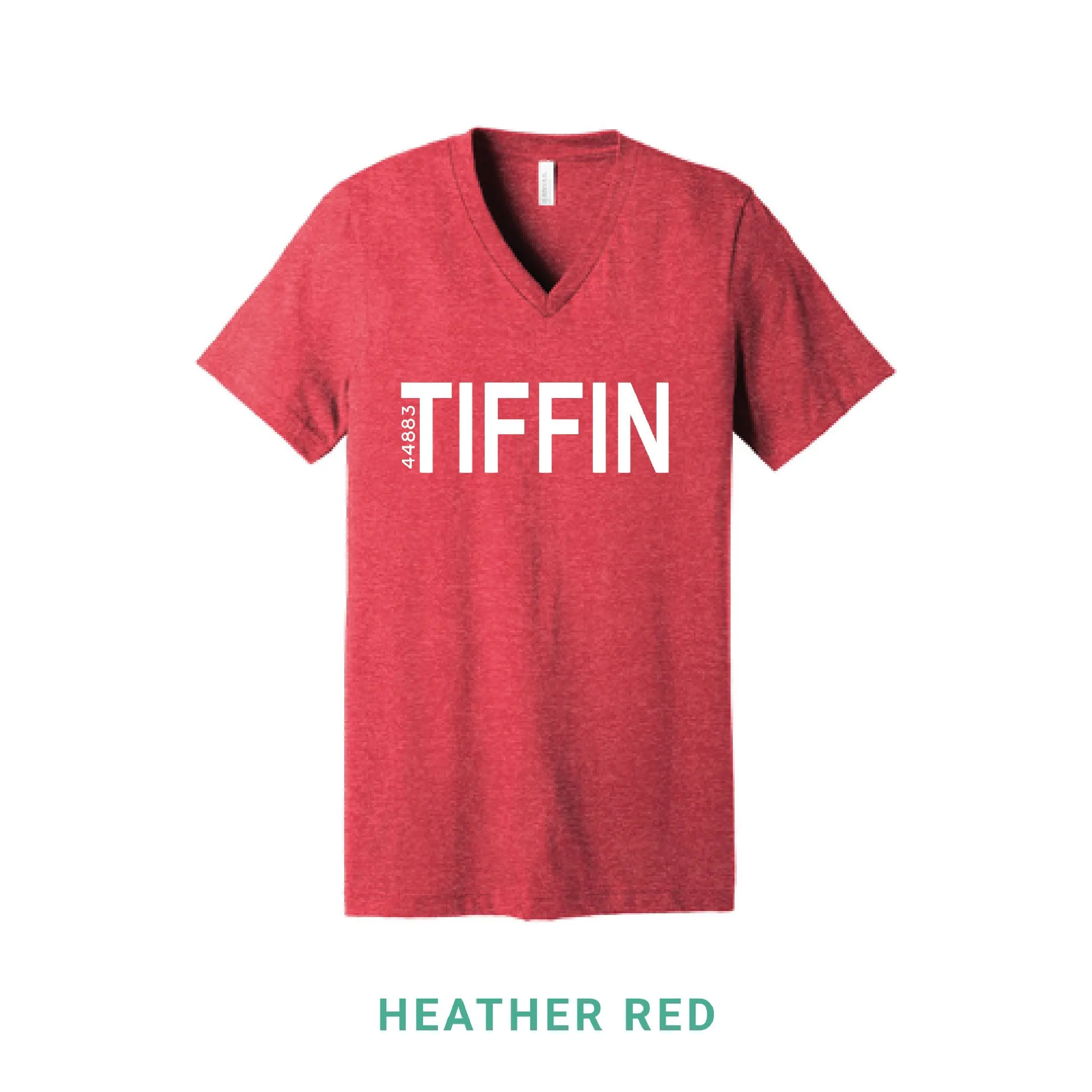 Tiffin Zip  V Neck T-Shirt