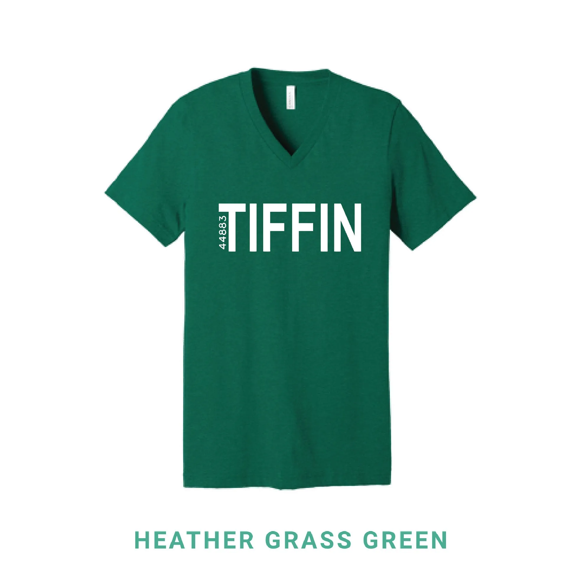 Tiffin Zip  V Neck T-Shirt