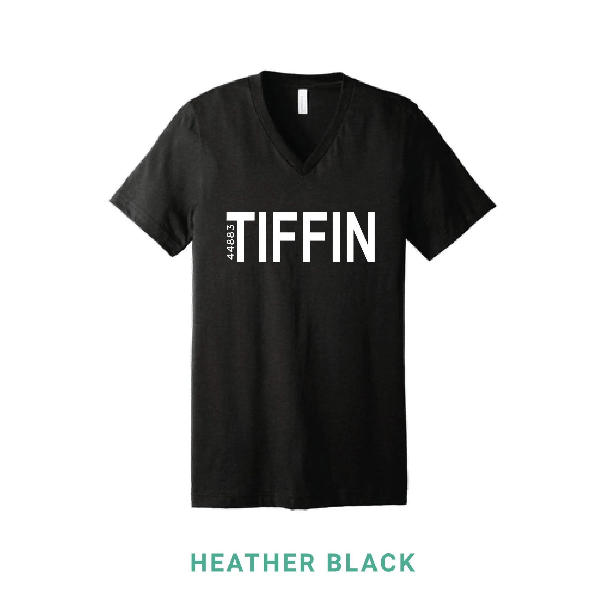Tiffin Zip  V Neck T-Shirt