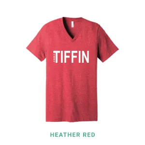 Tiffin Zip  V Neck T-Shirt