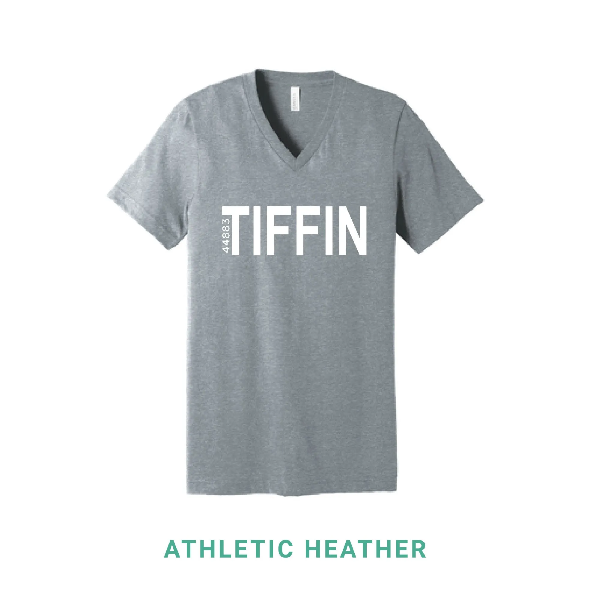Tiffin Zip  V Neck T-Shirt