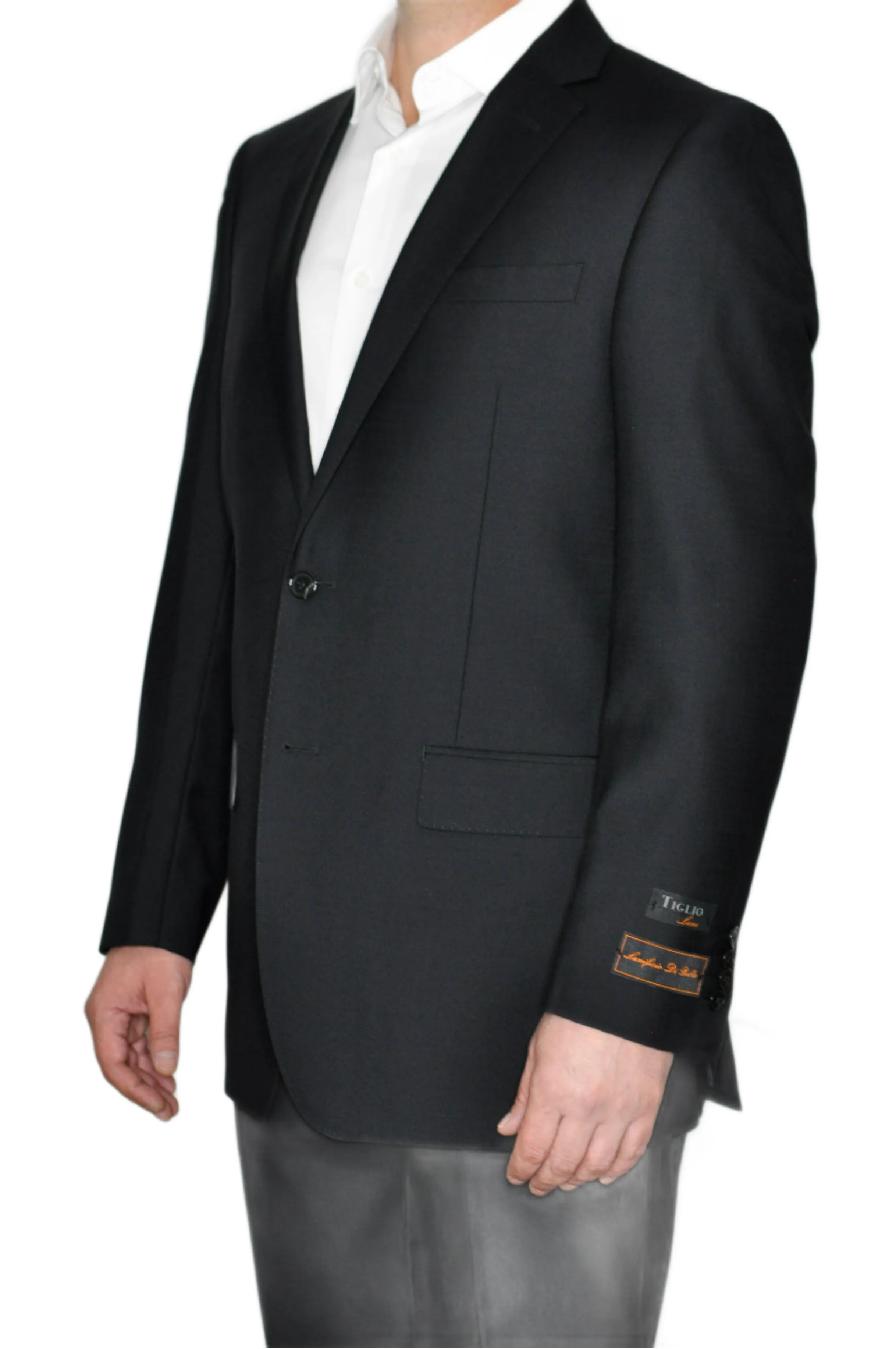 Tiglio Lux Slim Fit Suit Black