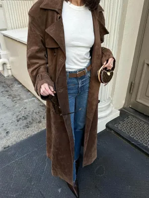 Trench Belle™ | Women's Classic Long Trench Coat | Water-Resistant Fabric, Stylish Belted Design & Comfortable Fit