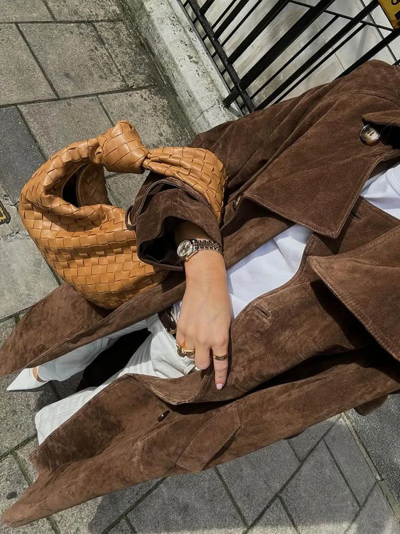 Trench Belle™ | Women's Classic Long Trench Coat | Water-Resistant Fabric, Stylish Belted Design & Comfortable Fit