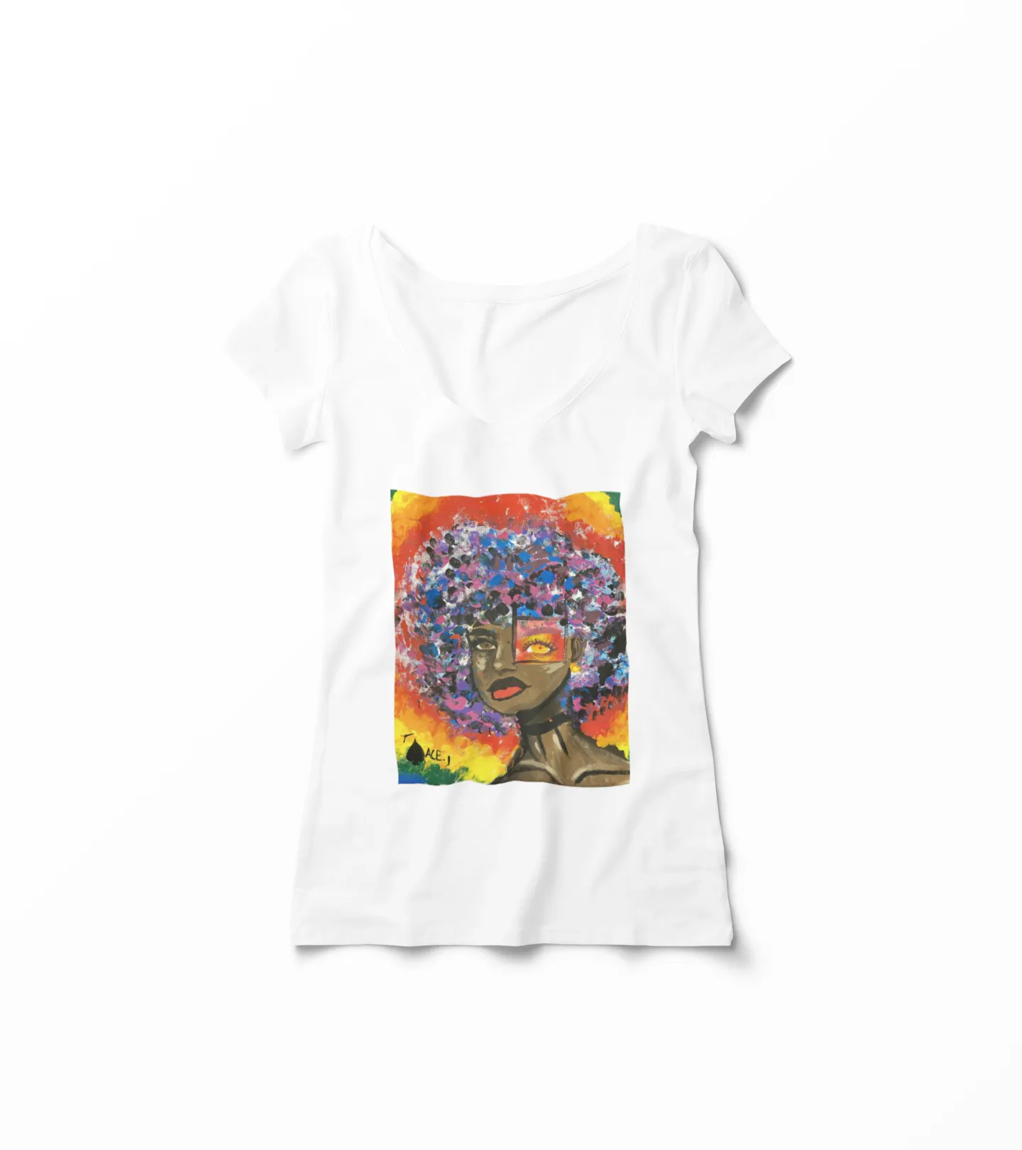 [TRUE COLORS] Women's V-Neck T-Shirt