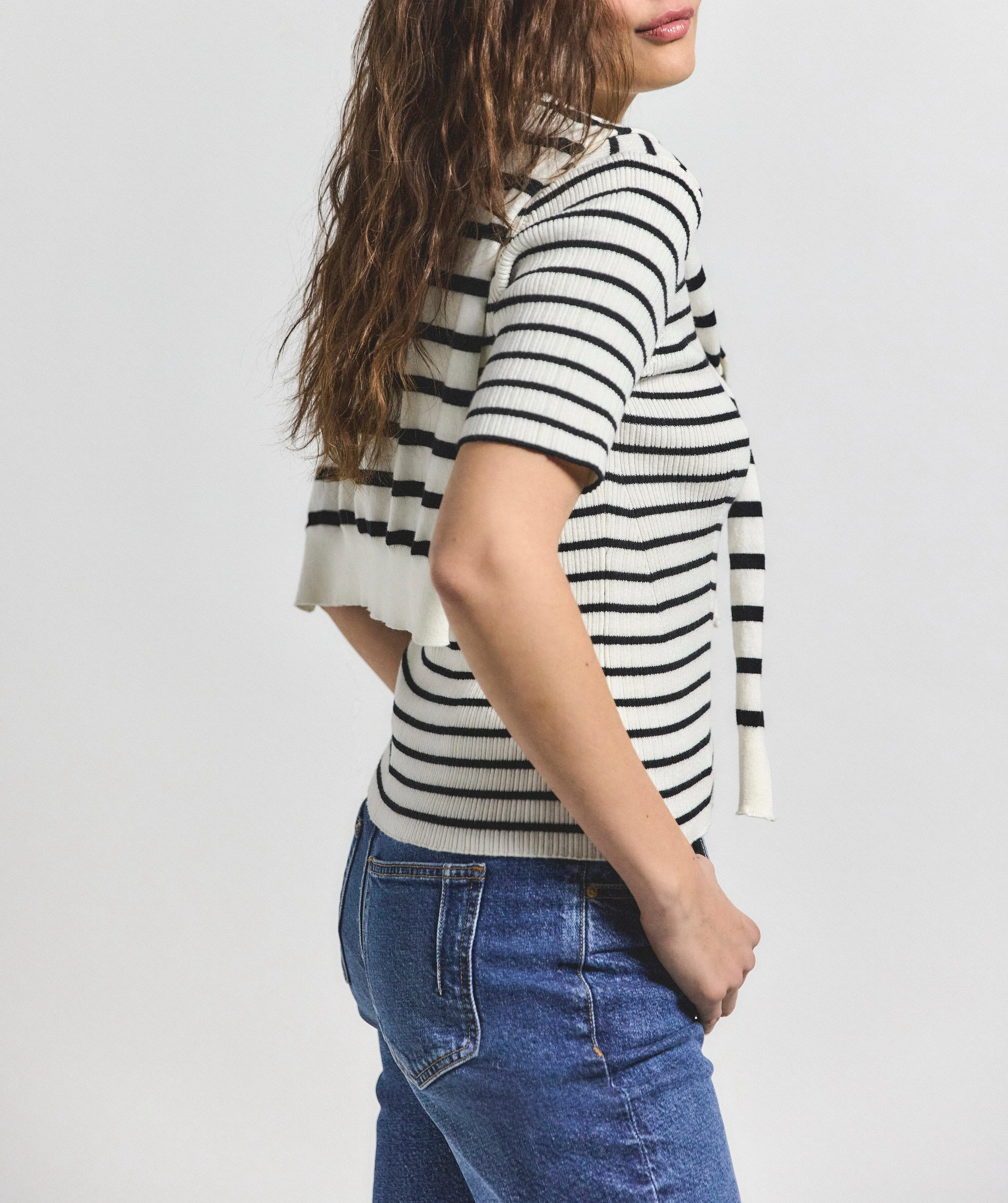 Twain Short Sleeve Pre Styled Sweater