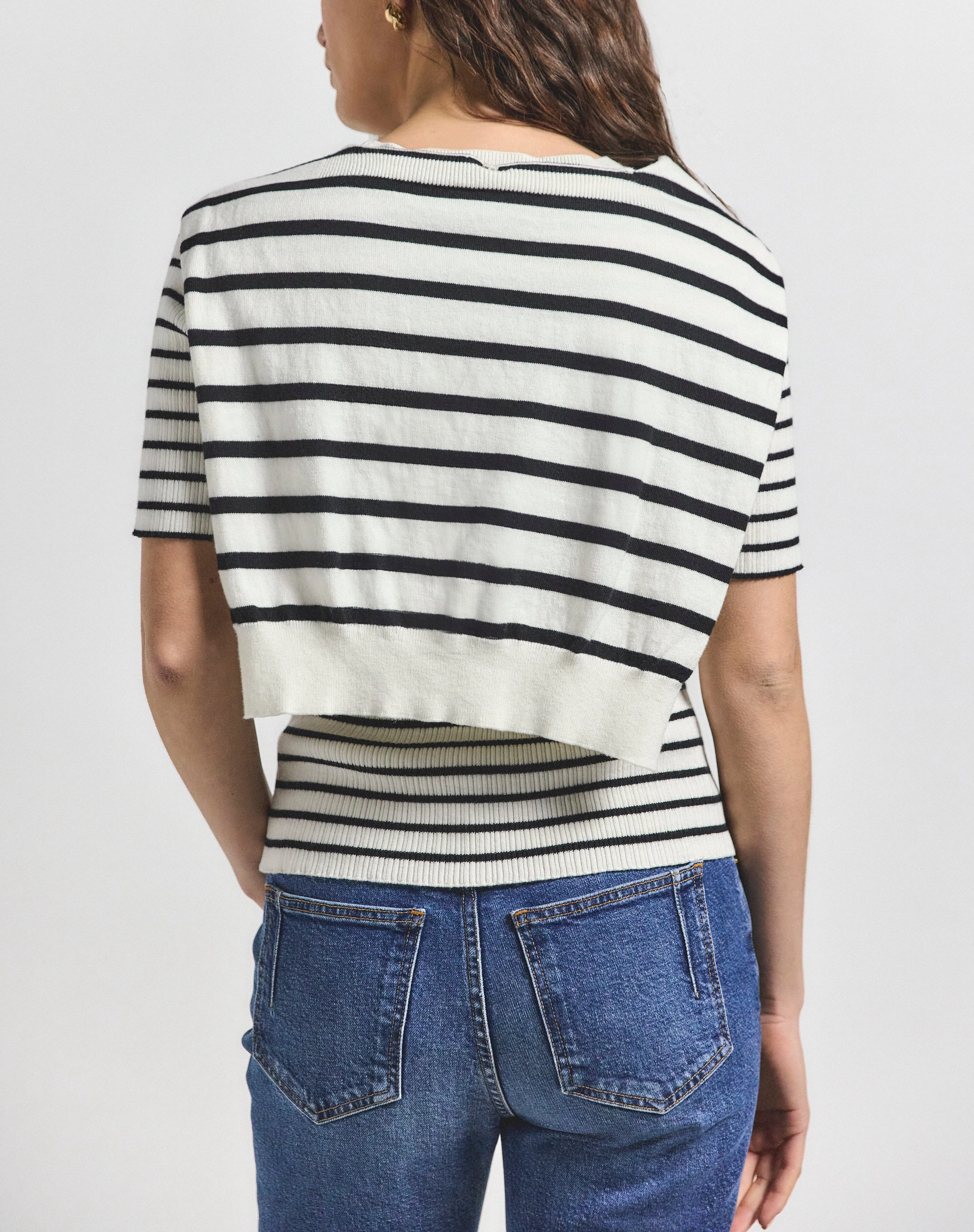 Twain Short Sleeve Pre Styled Sweater