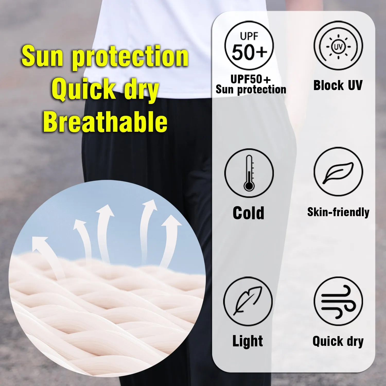 UV Protection Loose Casual Quick Dry Trousers