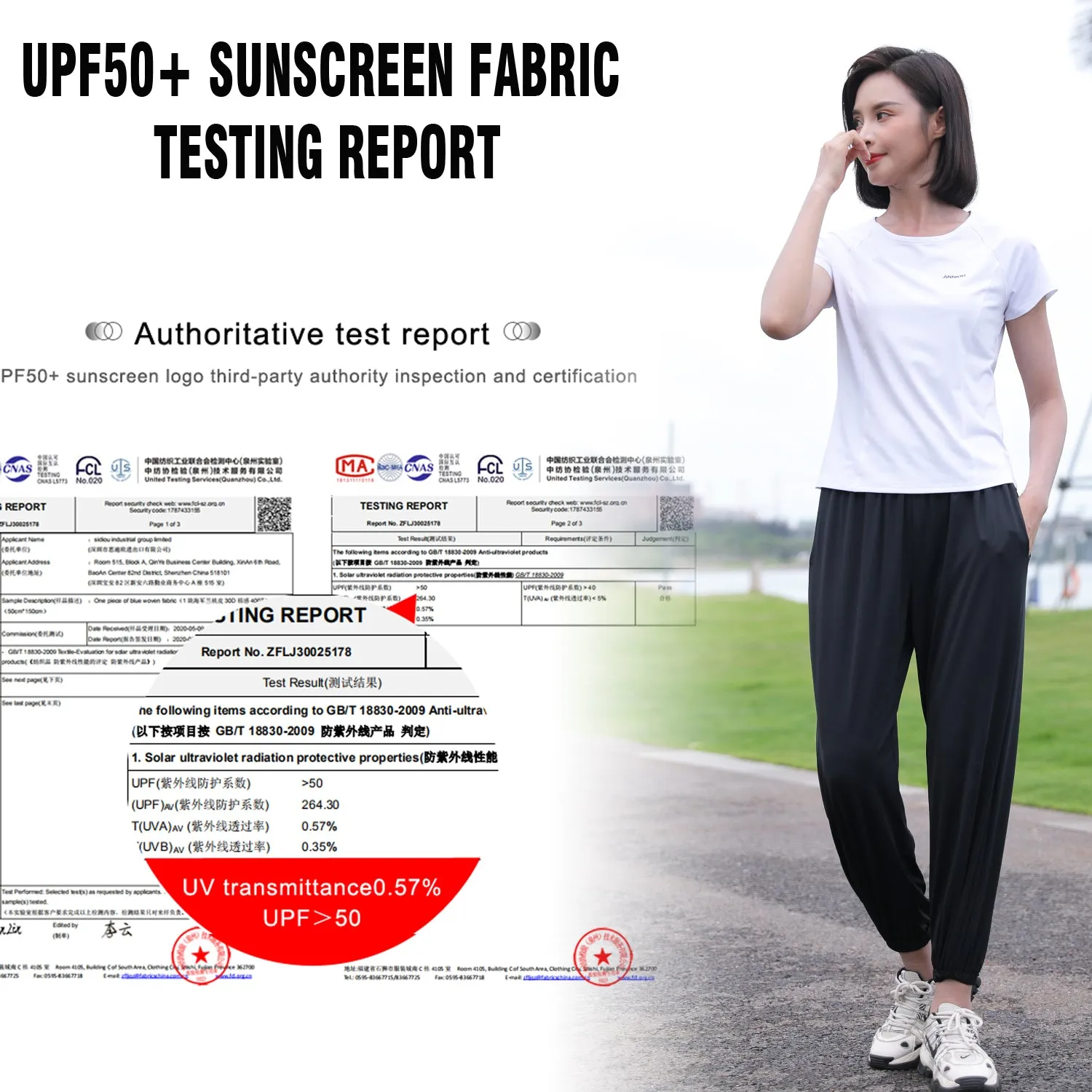 UV Protection Loose Casual Quick Dry Trousers