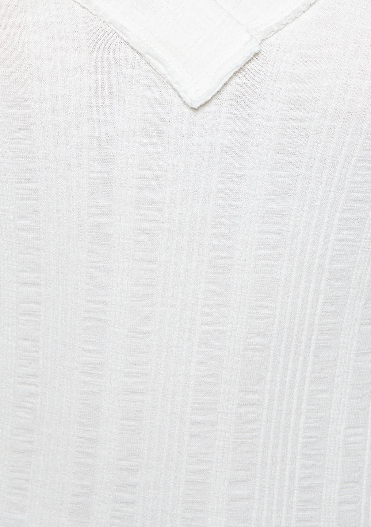 V Neck White T-Shirt