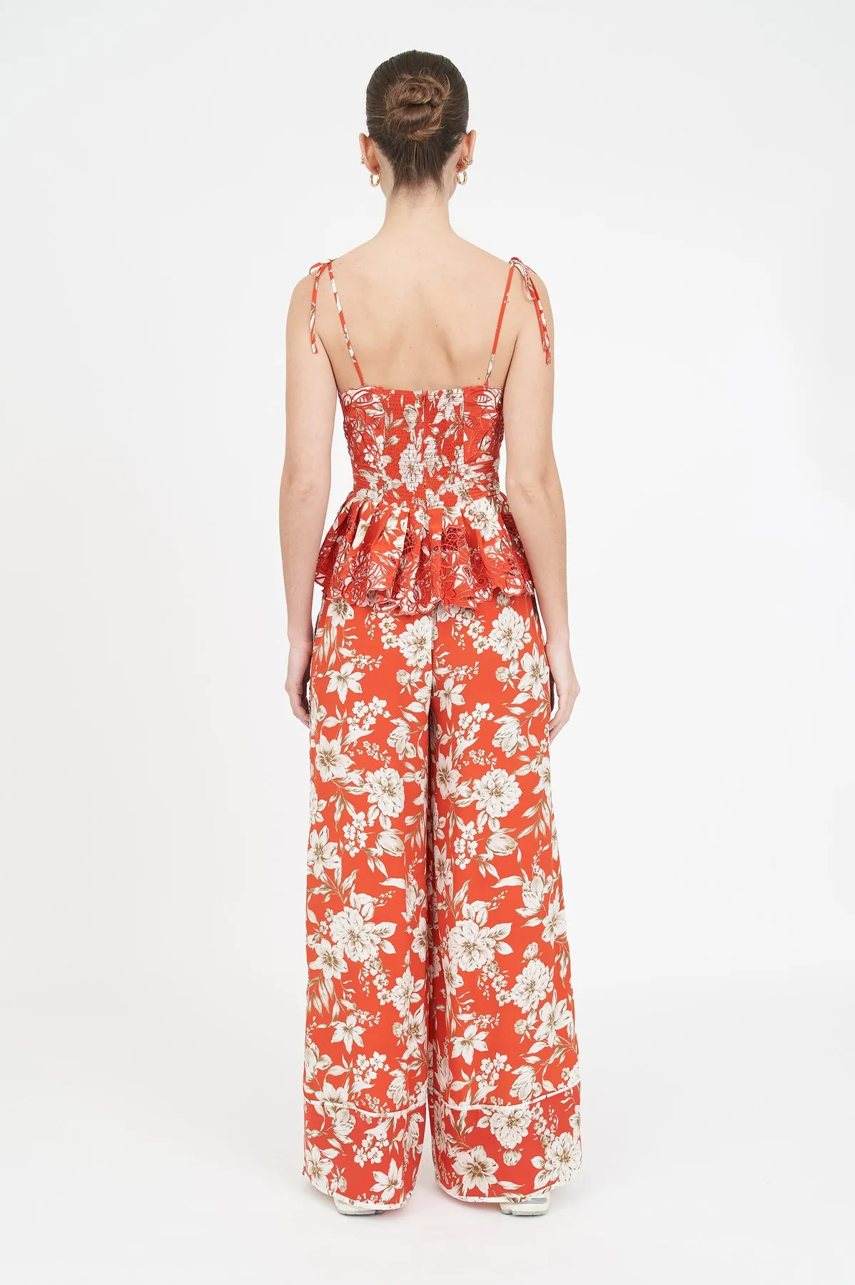 Valen Pant in Red Magnolia