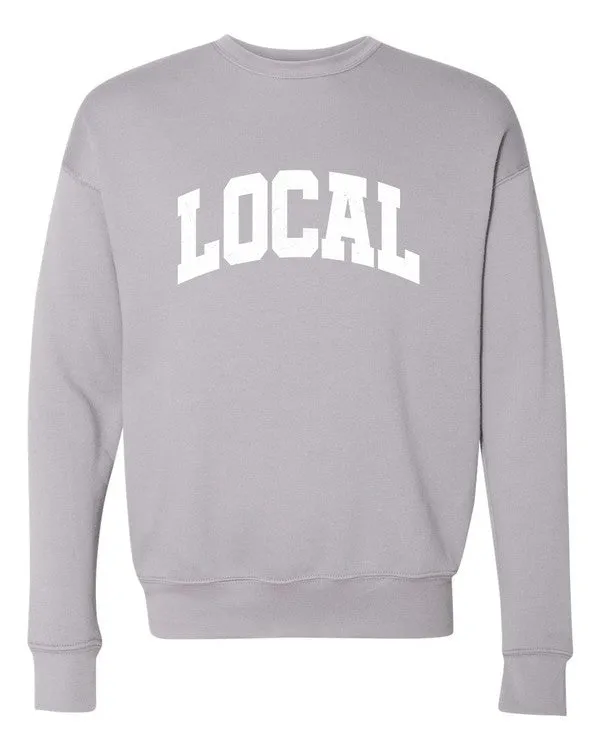 Varsity Font Local Graphic Crewneck Sweatshirt