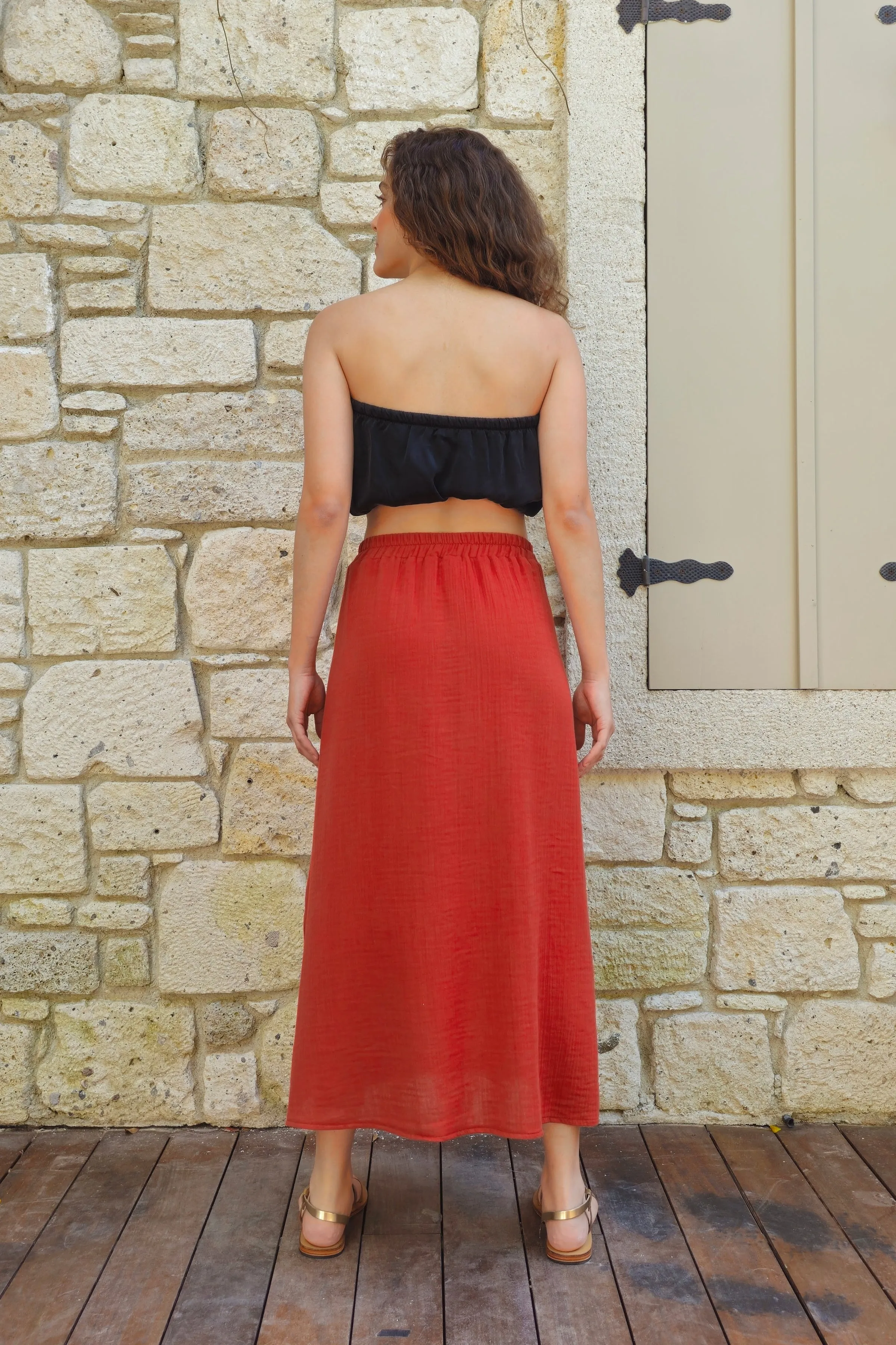 VENUS High Slit Maxi Skirt