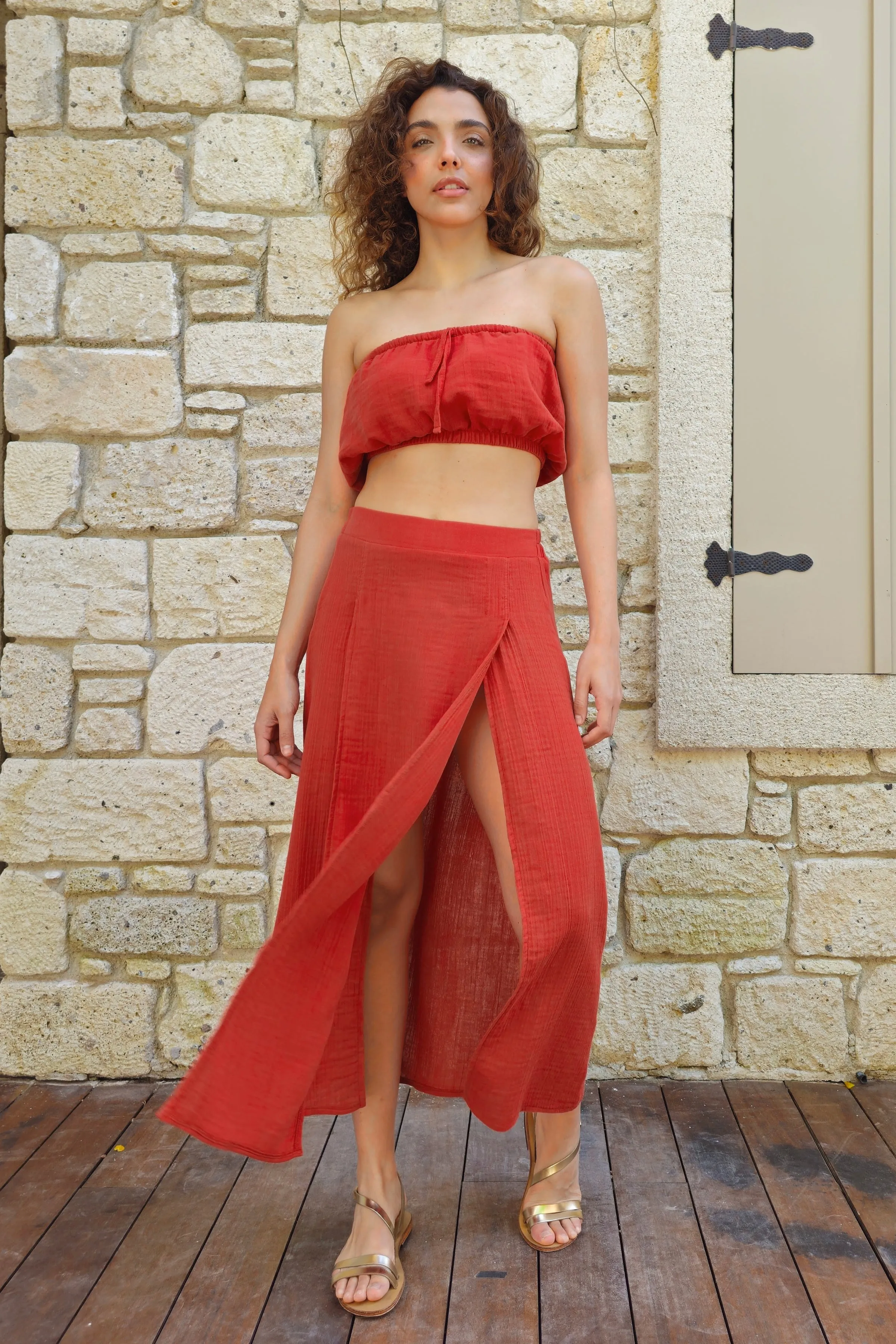 VENUS High Slit Maxi Skirt