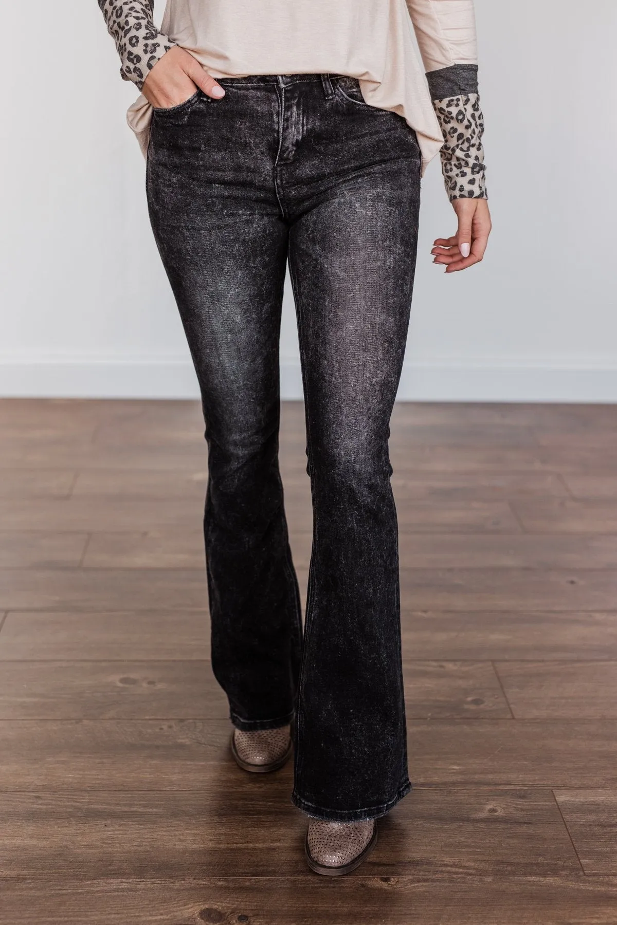 Vervet High Rise Flare- Bella Wash