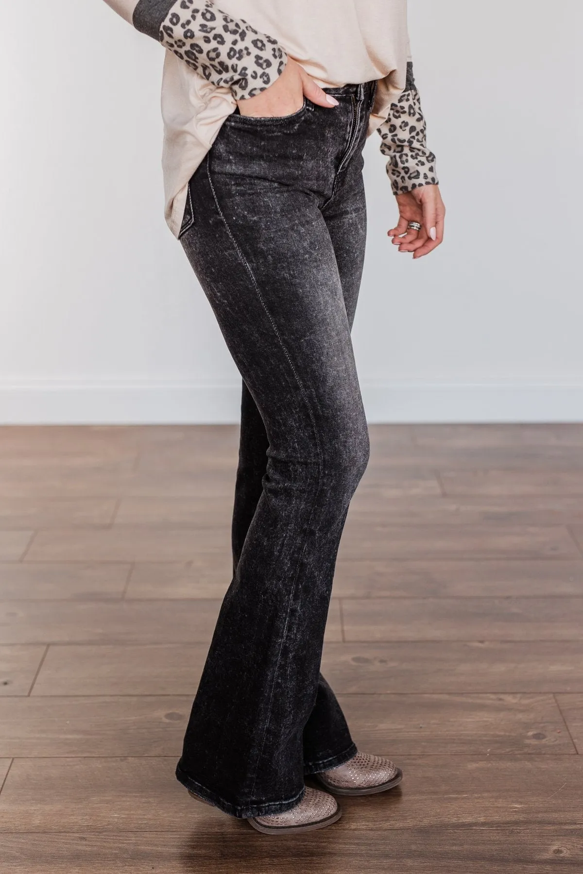 Vervet High Rise Flare- Bella Wash