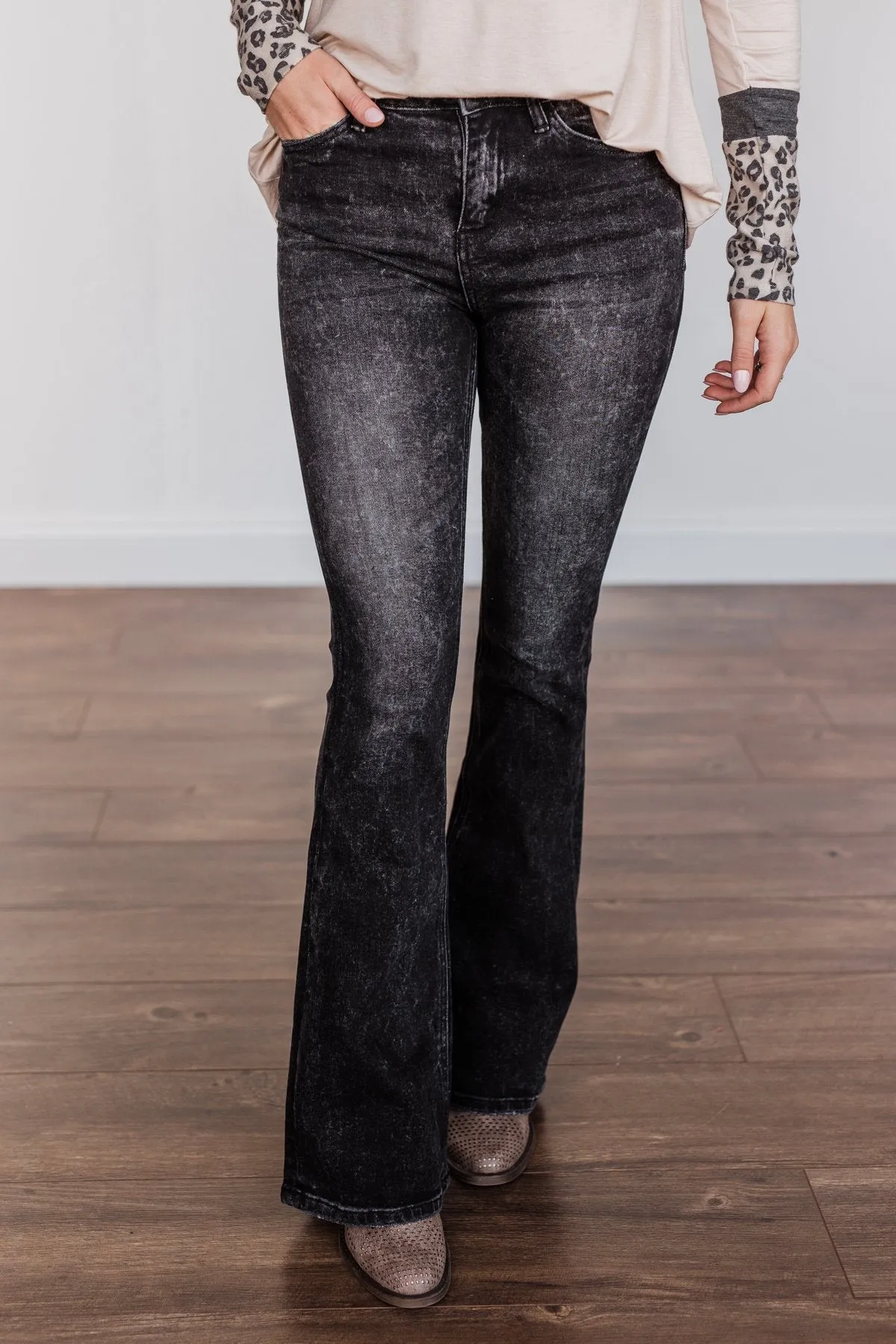 Vervet High Rise Flare- Bella Wash