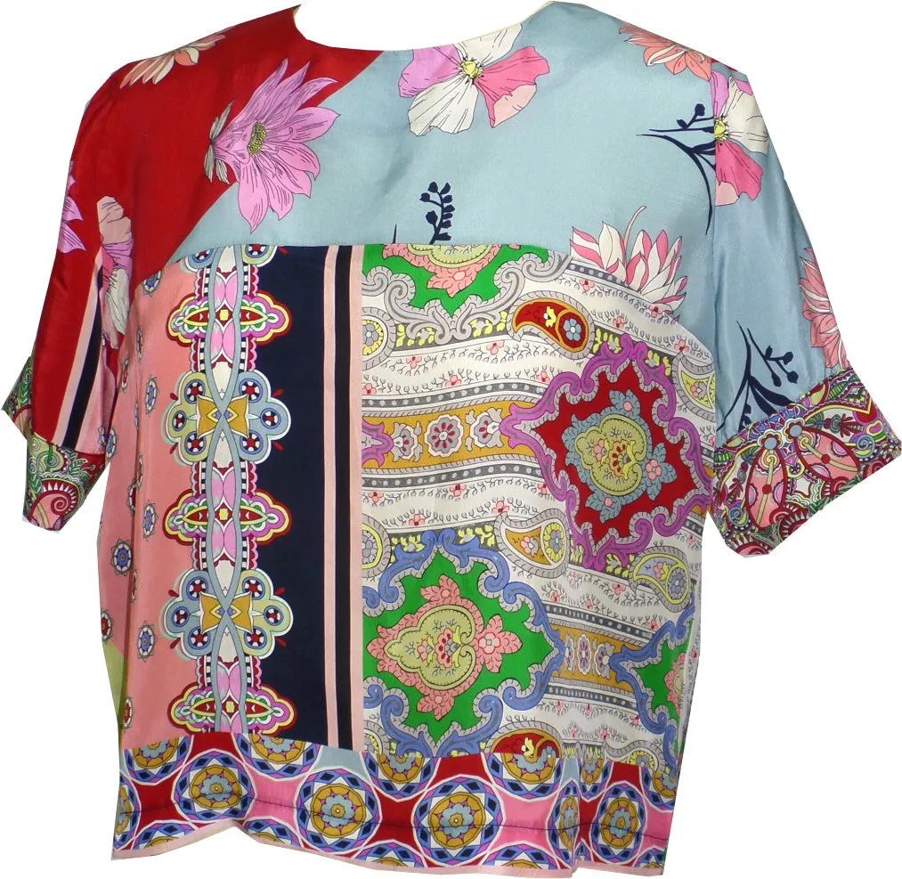 Victorian Style Short Crew Top