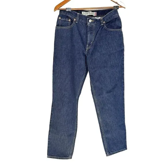 Vintage Levis 550 Jeans Women’s Size 8 High Rise Relaxed Tapered Dark Wash USA