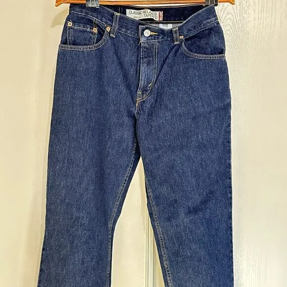 Vintage Levis 550 Jeans Women’s Size 8 High Rise Relaxed Tapered Dark Wash USA